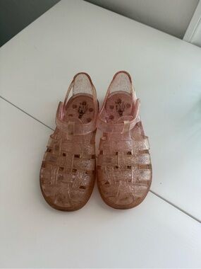 GAP Glitter Jelly Sandals in Rose Gold